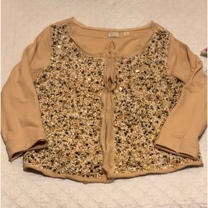 Anthropology Beaded Cardigan